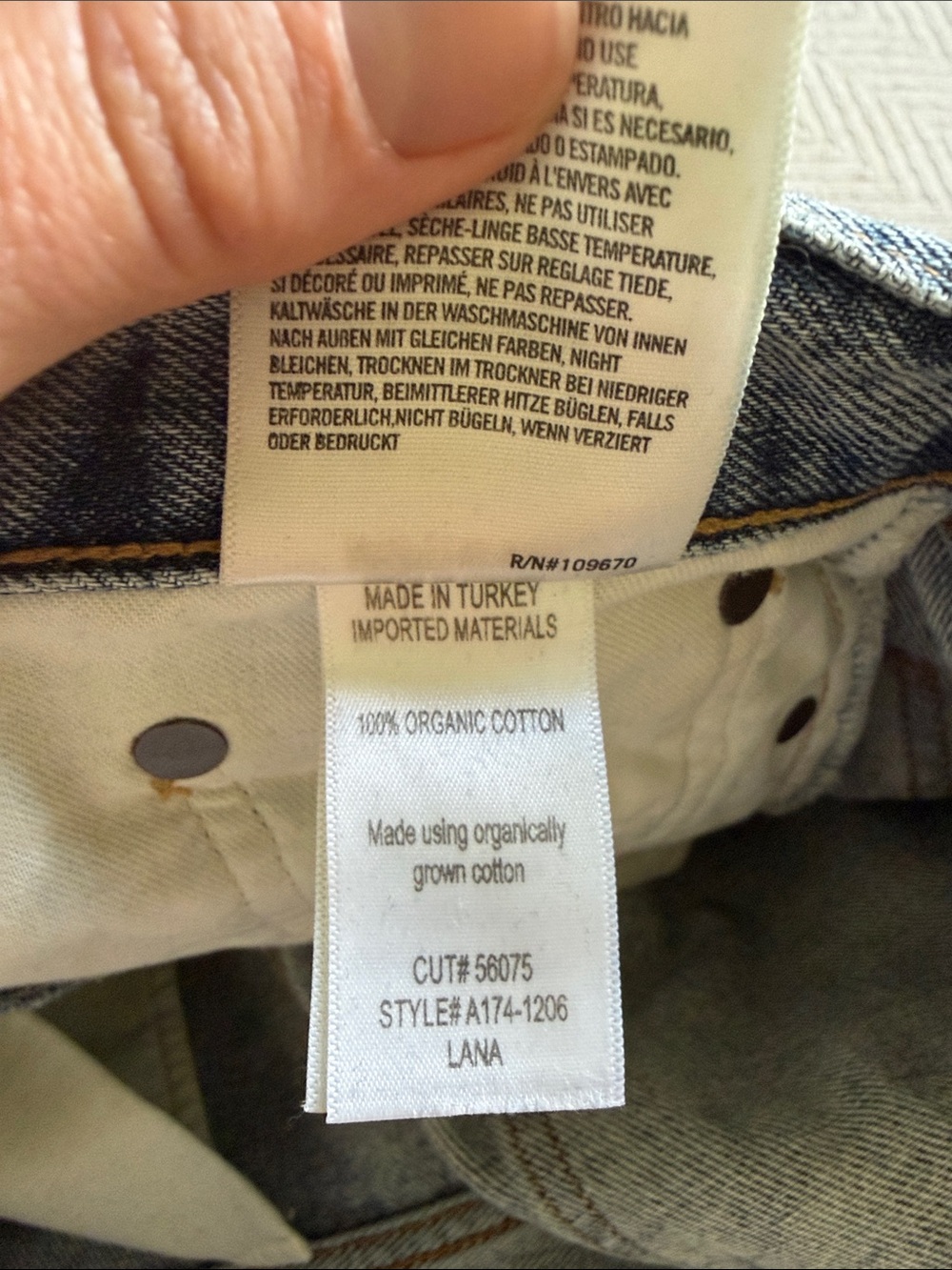 Agolde size 26 Lana straight jeans - Picture 6 of 6